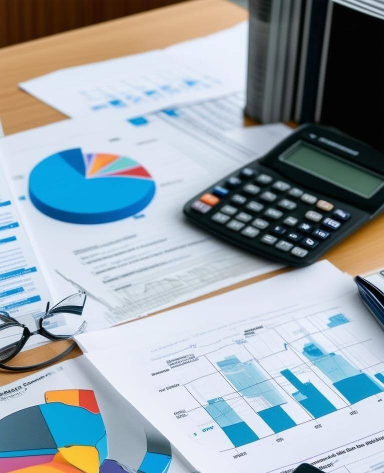 Stack of papers and calculators on a table, representing the variety of loan options mortgage brokers can provide.